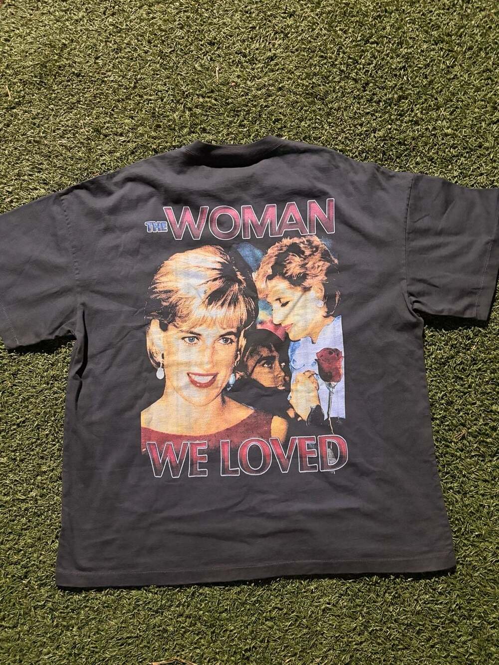 Effin Clothing Princess Diana The Woman We Loved T-Shirt Size L Black Memorial